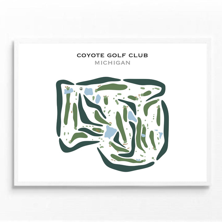 Coyote Golf Club, Michigan - Printed Golf Courses