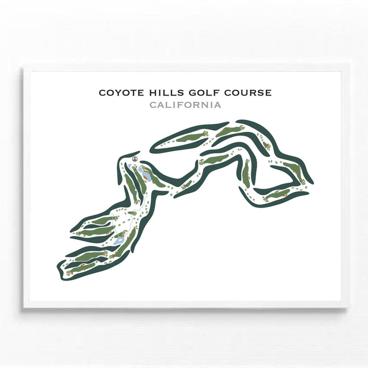 Coyote Hills Golf Course, California - Printed Golf Courses - Golf Course Prints