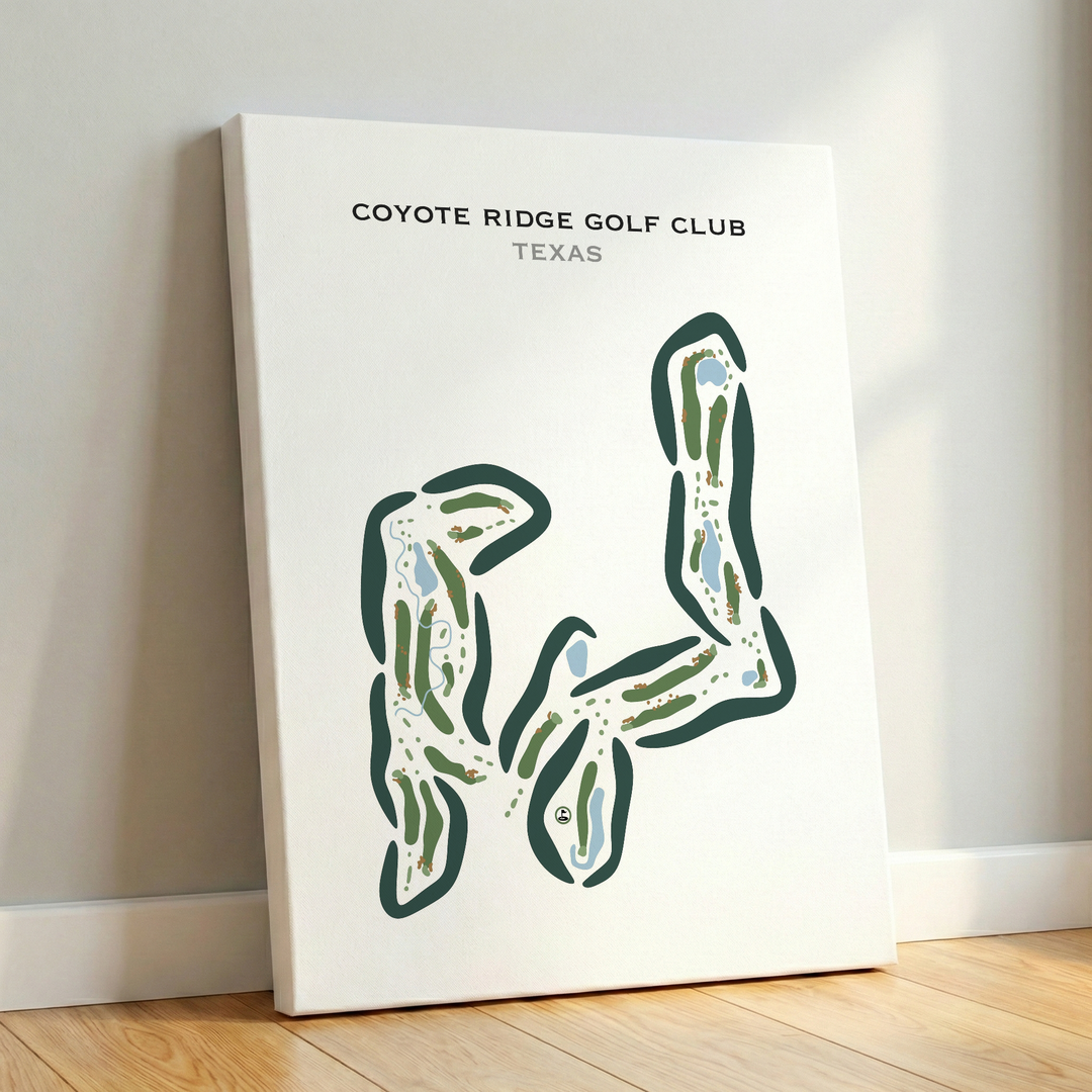 Coyote Ridge Golf Course, Texas - Printed Golf Course