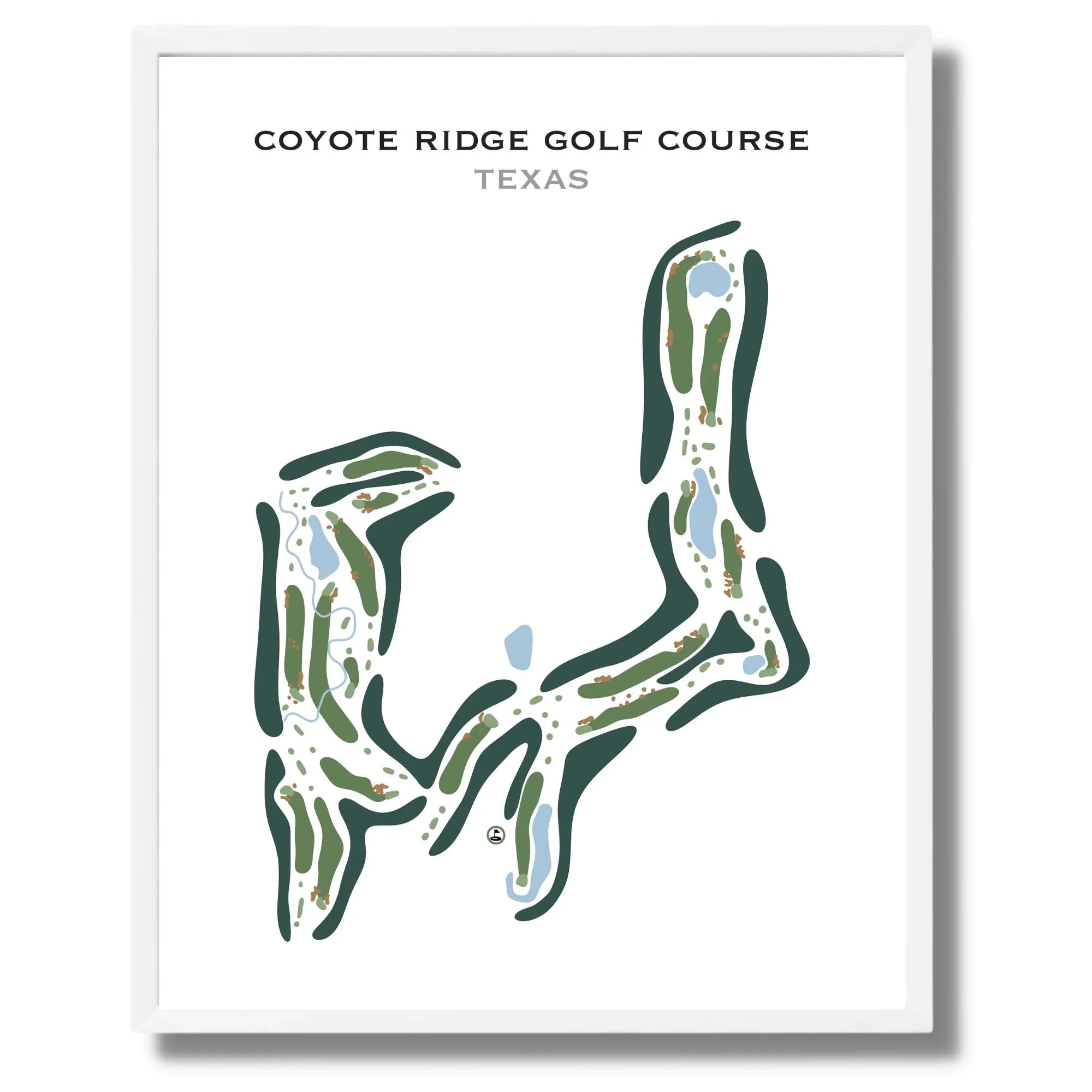 Buy the best printed golf course Coyote Ridge Golf Course, Texas Golf Course Prints