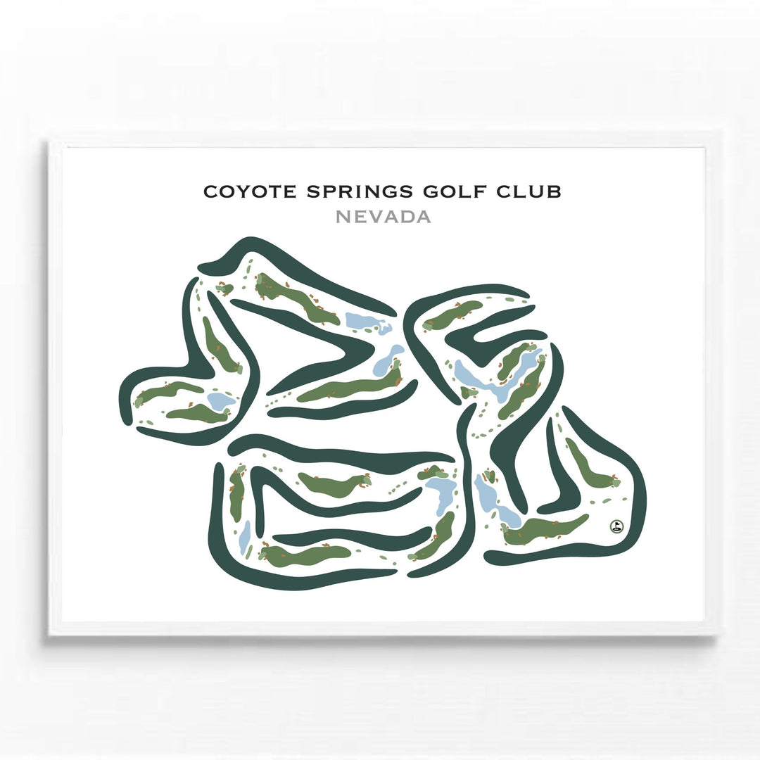 Coyote Springs Golf Club, Nevada - Printed Golf Courses