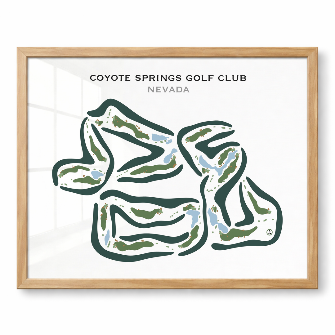 Coyote Springs Golf Club, Nevada - Printed Golf Courses