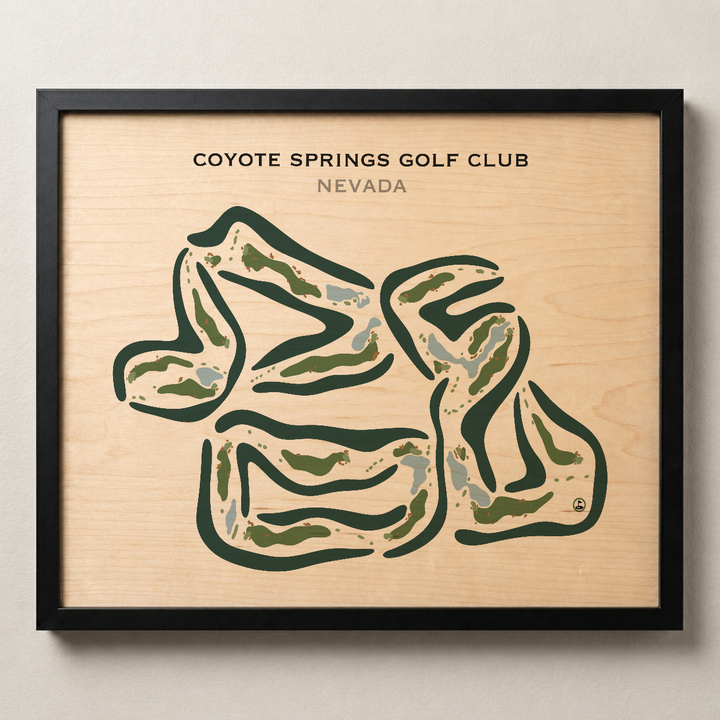 Coyote Springs Golf Club, Nevada - Printed Golf Courses