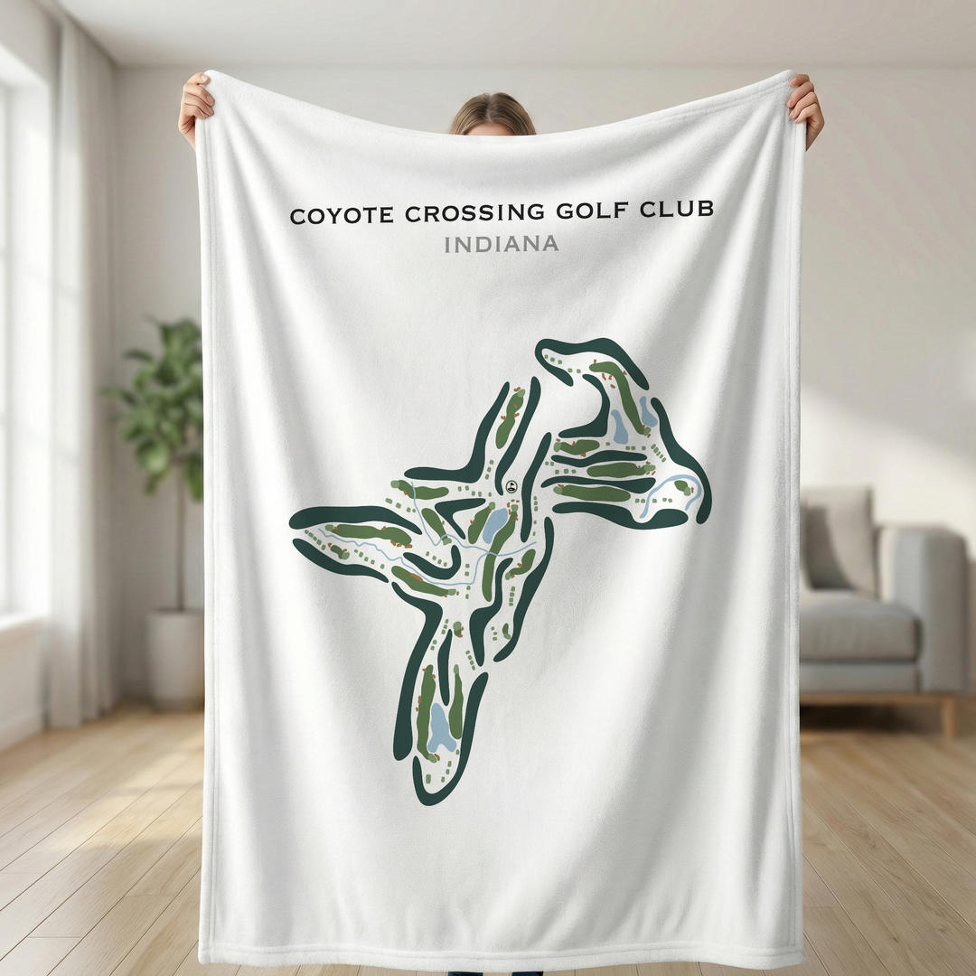 Coyote Crossing Golf Club, Indiana - Printed Golf Course
