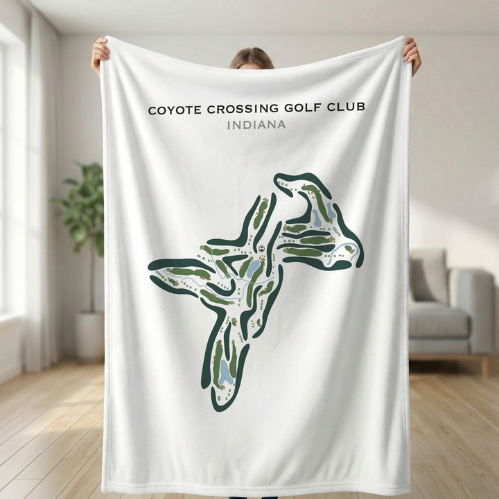 Coyote Crossing Golf Club, Indiana - Printed Golf Course