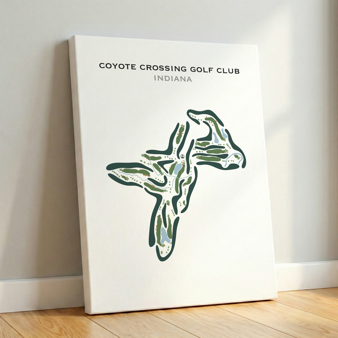 Coyote Crossing Golf Club, Indiana - Printed Golf Course