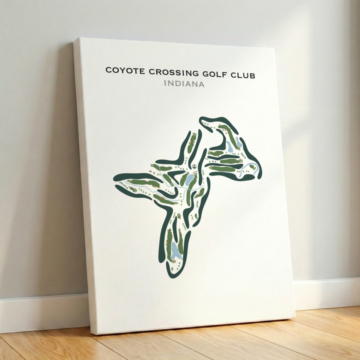 Coyote Crossing Golf Club, Indiana - Printed Golf Course