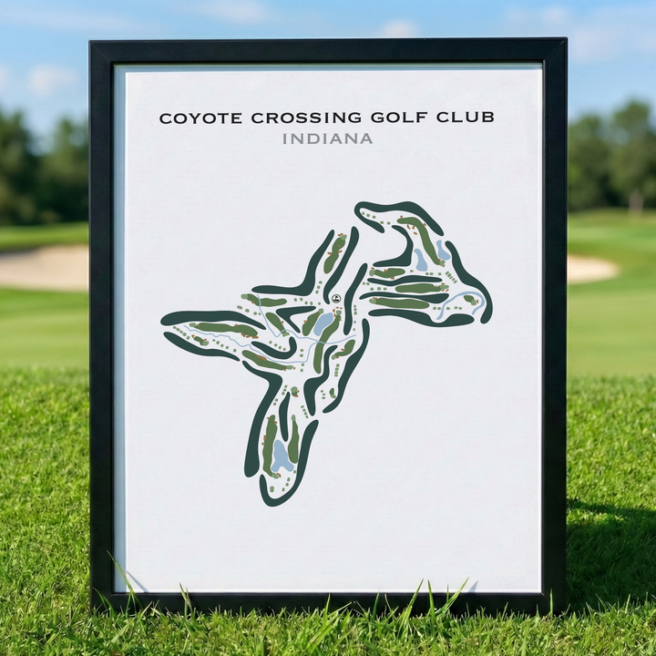 Coyote Crossing Golf Club, Indiana - Printed Golf Course