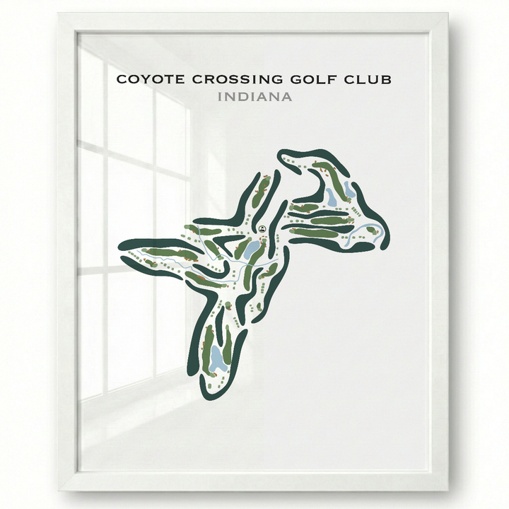 Coyote Crossing Golf Club, Indiana - Printed Golf Course