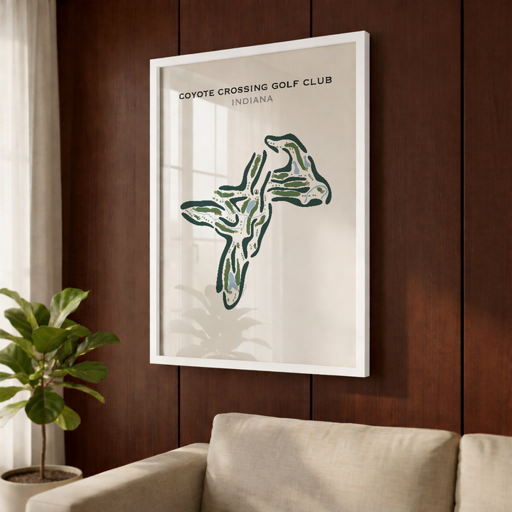 Coyote Crossing Golf Club, Indiana - Printed Golf Course