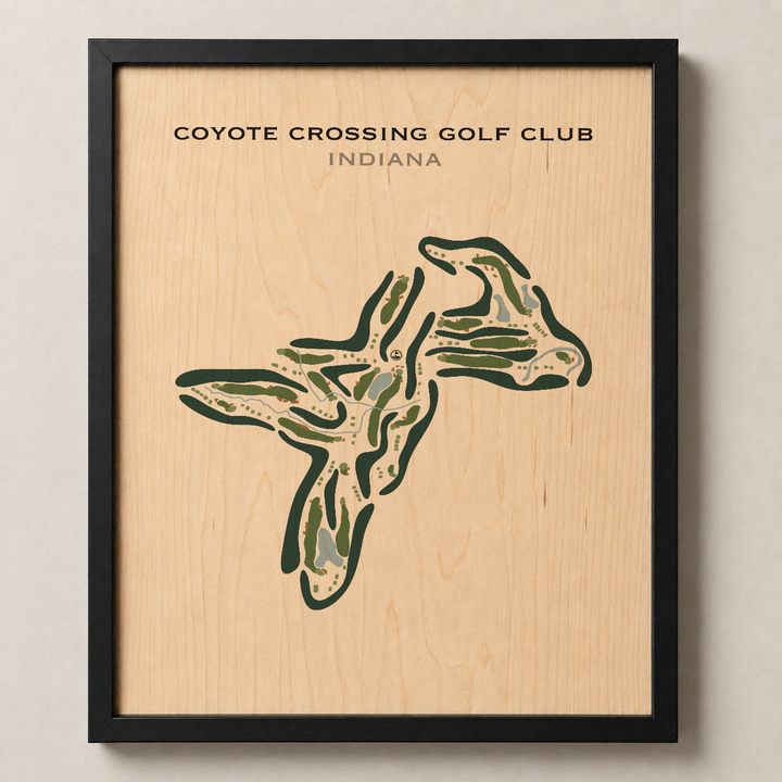 Coyote Crossing Golf Club, Indiana - Printed Golf Course