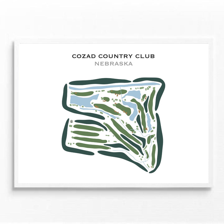 Cozad Country Club, Nebraska - Printed Golf Courses