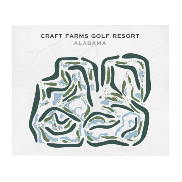 Craft Farms Golf Resort, Alabama - Printed Golf Courses