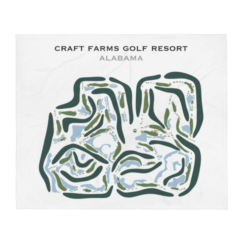 Craft Farms Golf Resort, Alabama - Printed Golf Courses