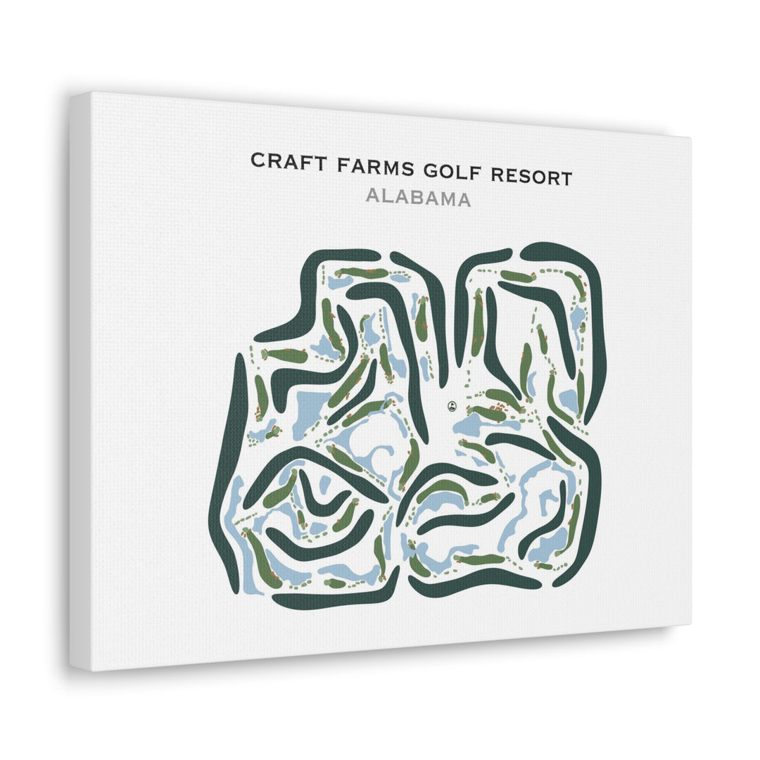 Craft Farms Golf Resort, Alabama - Printed Golf Courses