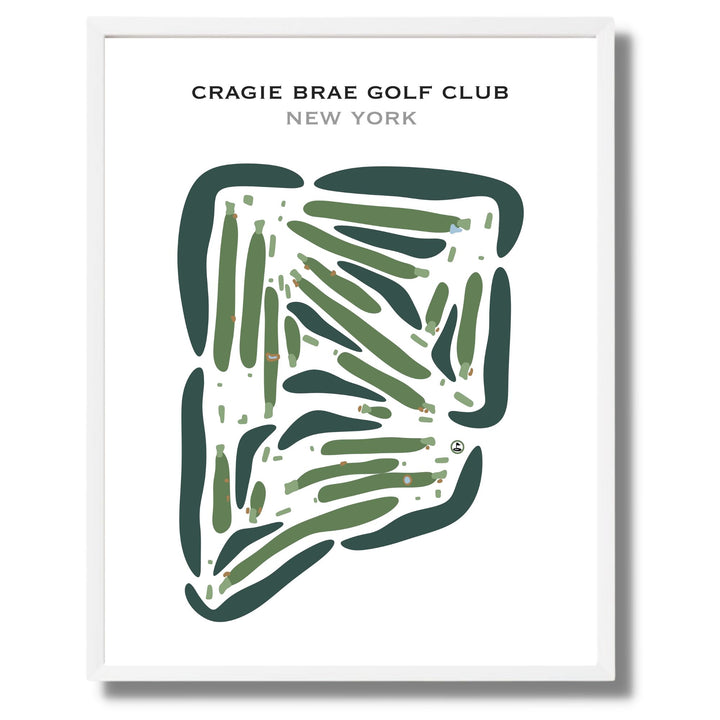 Cragie Brae Golf Club, New York - Printed Golf Courses
