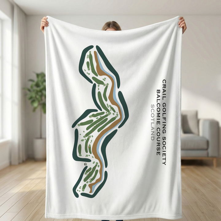 Crail Golfing Society Balcomie Course, Scotland - Printed Golf Courses