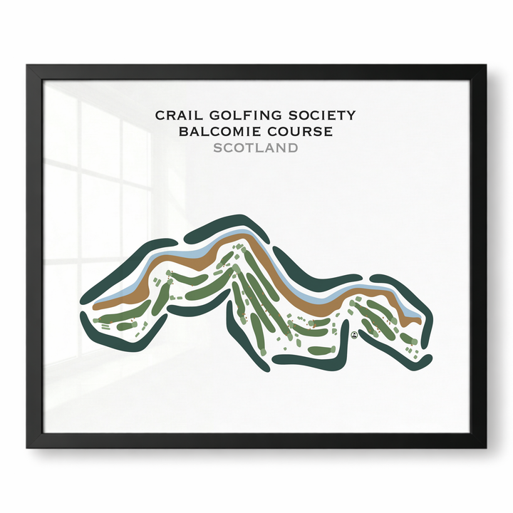 Crail Golfing Society Balcomie Course, Scotland - Printed Golf Courses