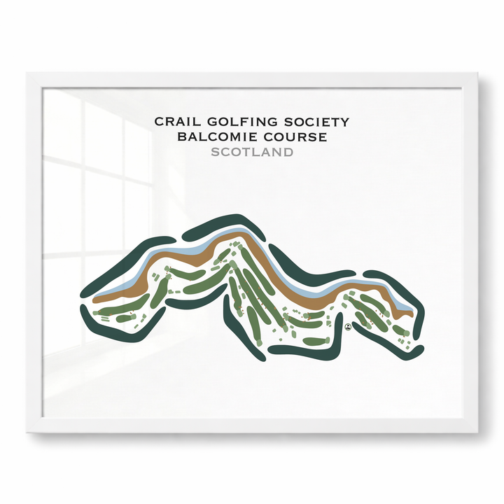 Crail Golfing Society Balcomie Course, Scotland - Printed Golf Courses