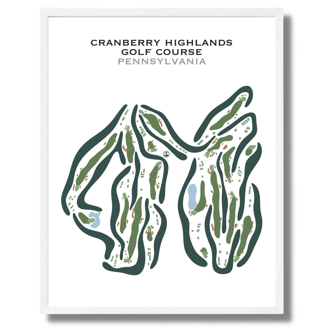 Cranberry Highlands Golf Course, Pennsylvania - Printed Golf Courses - Golf Course Prints