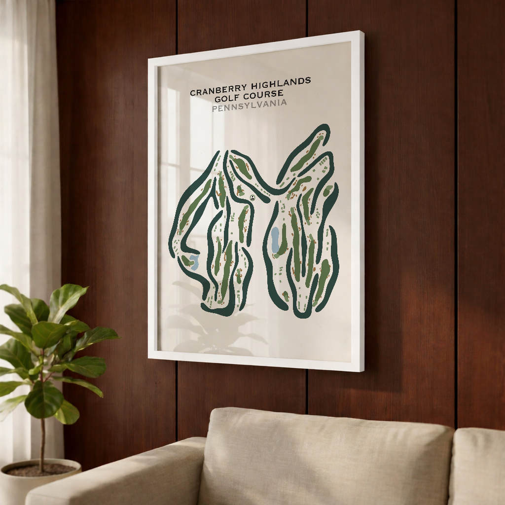 Cranberry Highlands Golf Course, Pennsylvania - Printed Golf Courses
