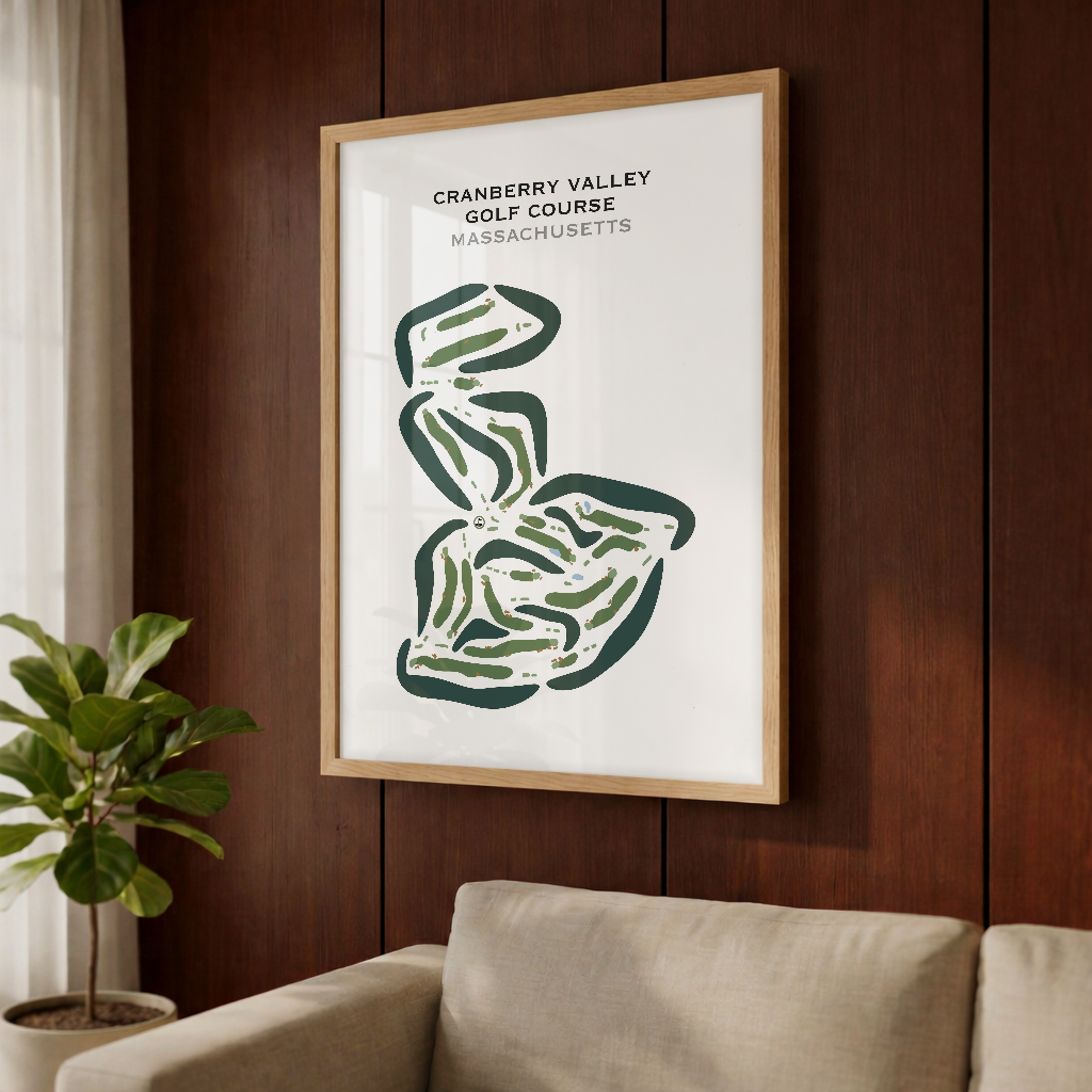 Cranberry Valley Golf Course, Massachusetts - Printed Golf Courses