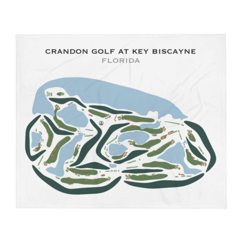 Crandon Golf at Key Biscayne, Florida - Printed Golf Courses