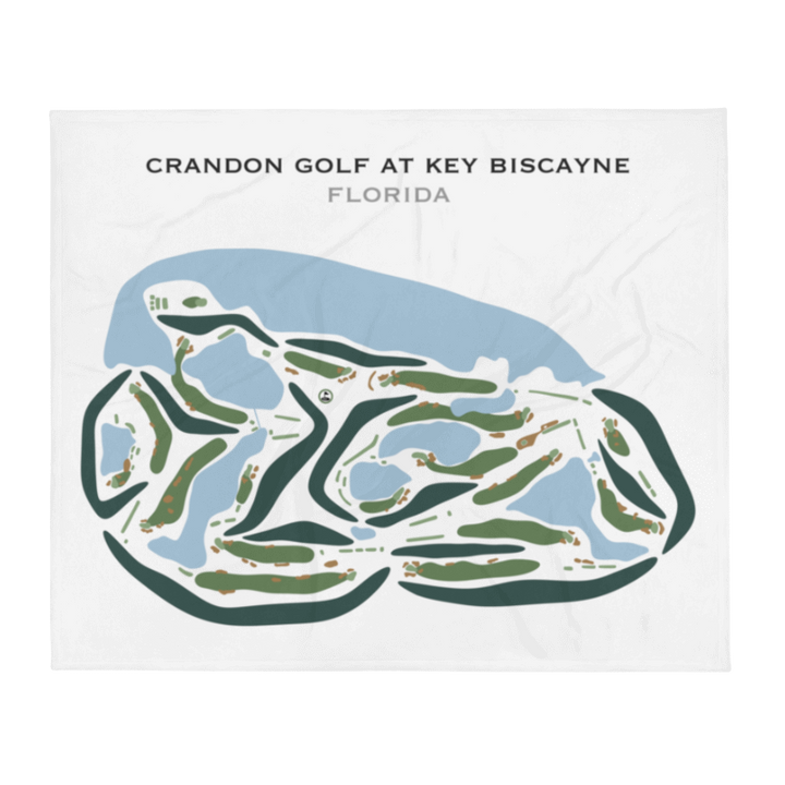 Crandon Golf at Key Biscayne, Florida - Printed Golf Courses