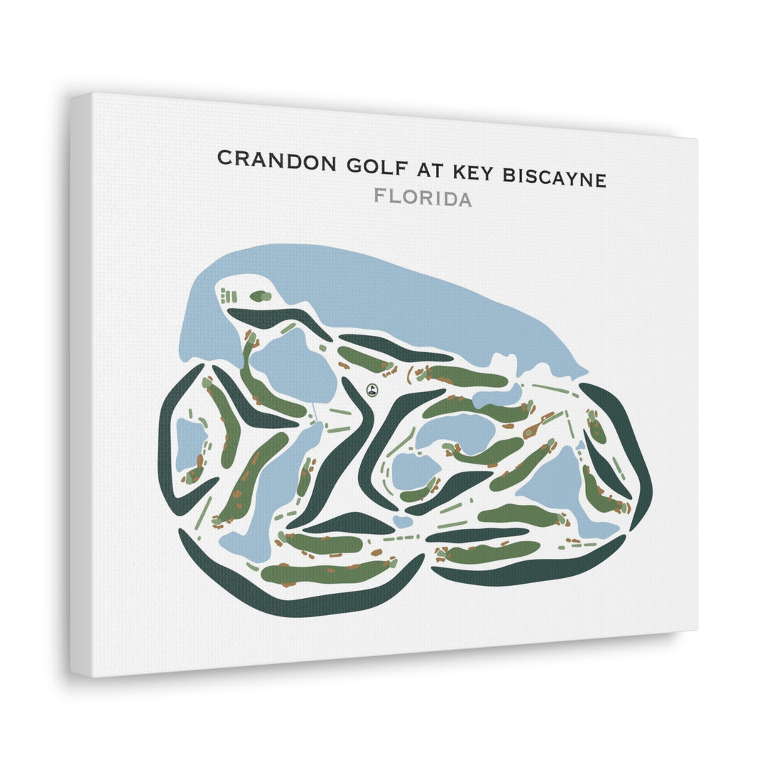 Crandon Golf at Key Biscayne, Florida - Printed Golf Courses