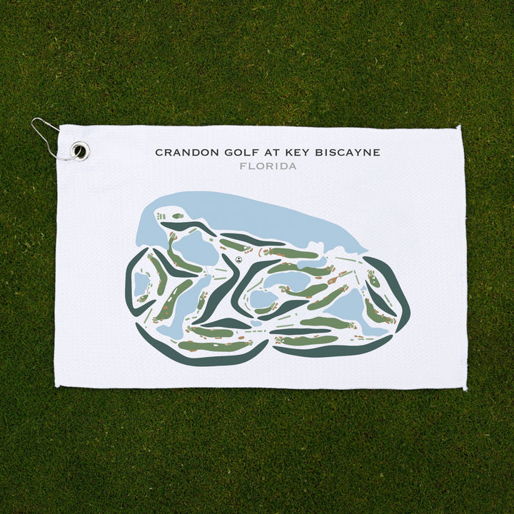 Crandon Golf at Key Biscayne, Florida - Printed Golf Courses