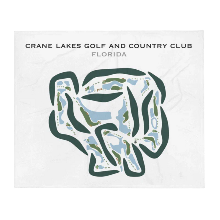 Crane Lakes Golf and Country Club, Florida - Printed Golf Course