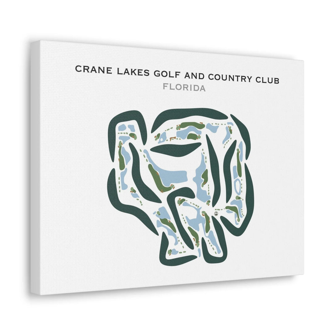 Crane Lakes Golf and Country Club, Florida - Printed Golf Course