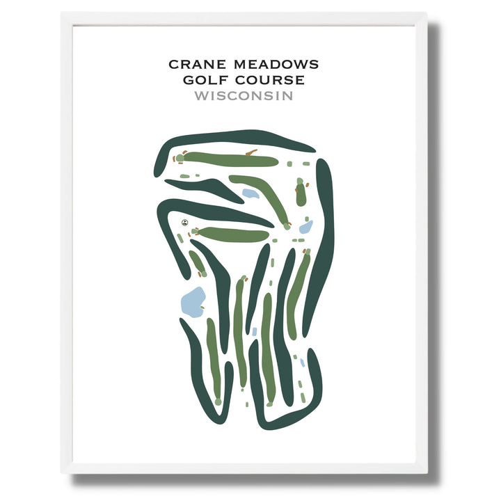 Crane Meadows Golf Course, Wisconsin - Printed Golf Courses