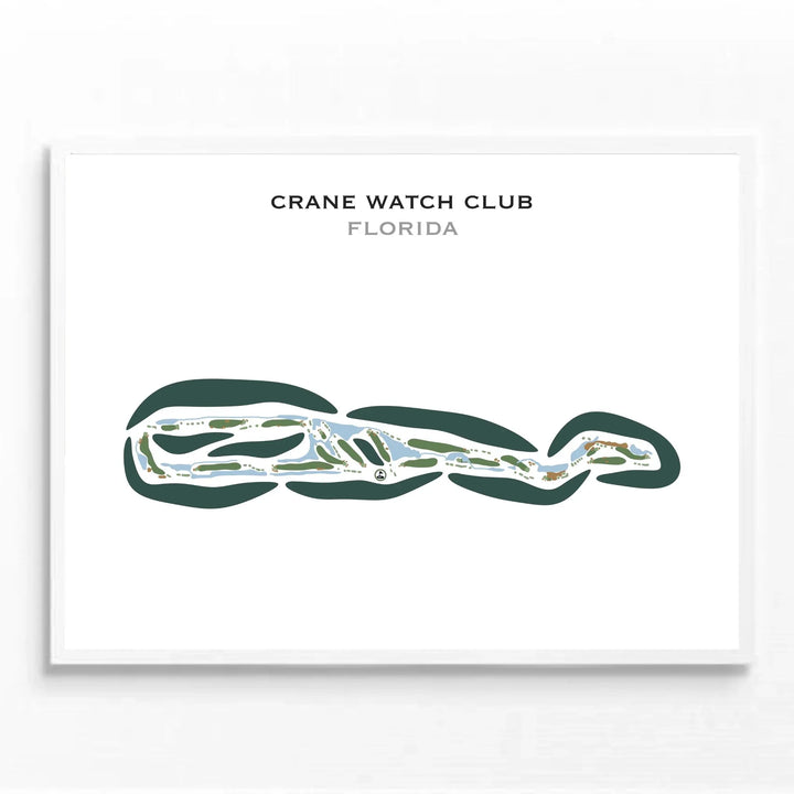 Crane Watch Club, Florida - Printed Golf Courses