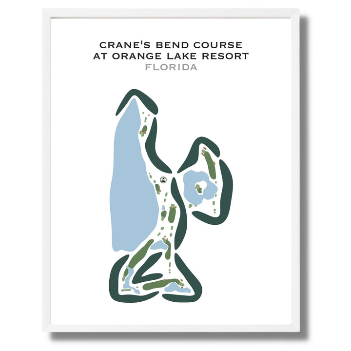 Crane's Bend Course at Orange Lake Resort, Florida - Printed Golf Courses