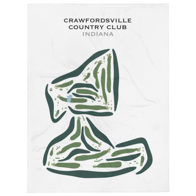 Crawfordsville Country Club, Indiana - Printed Golf Courses