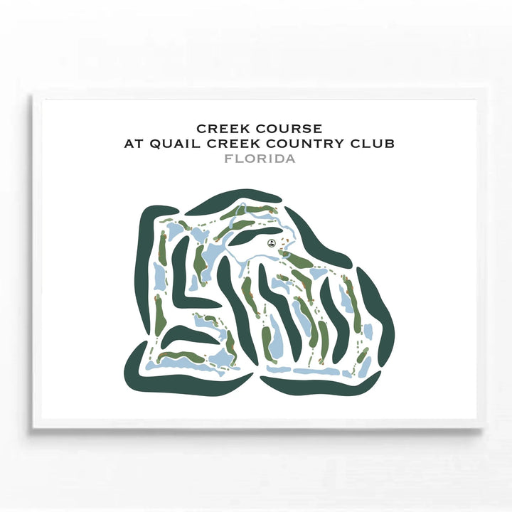 Creek Course at Quail Creek Country Club, Florida - Printed Golf Courses