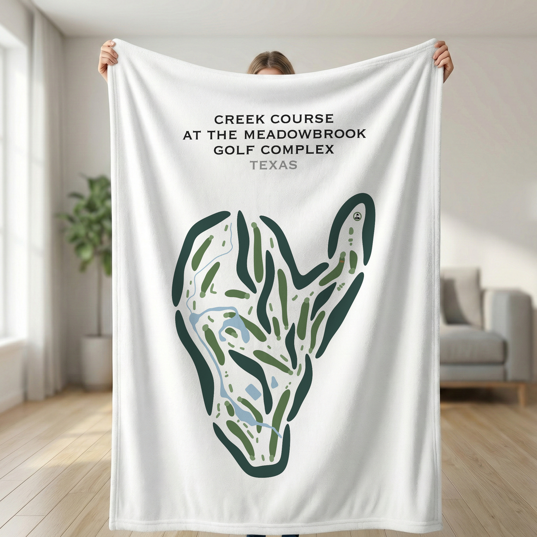 Creek Course at The Meadowbrook Golf Complex, Texas - Printed Golf Courses