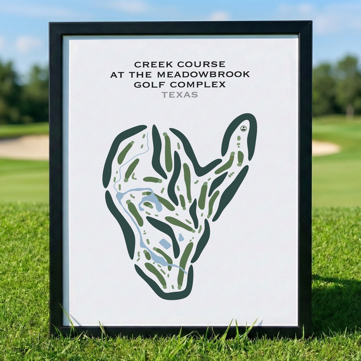 Creek Course at The Meadowbrook Golf Complex, Texas - Printed Golf Courses