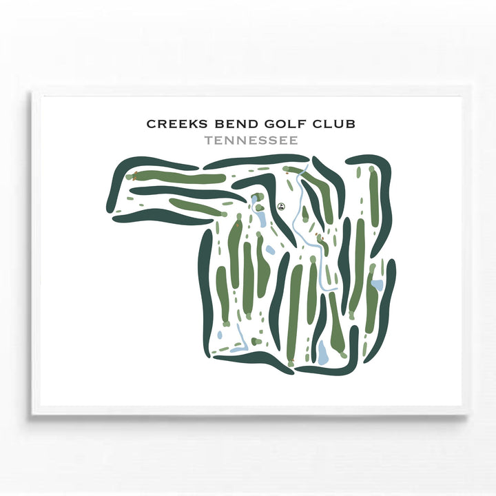 Creeks Bend Golf Club, Tennessee - Printed Golf Courses