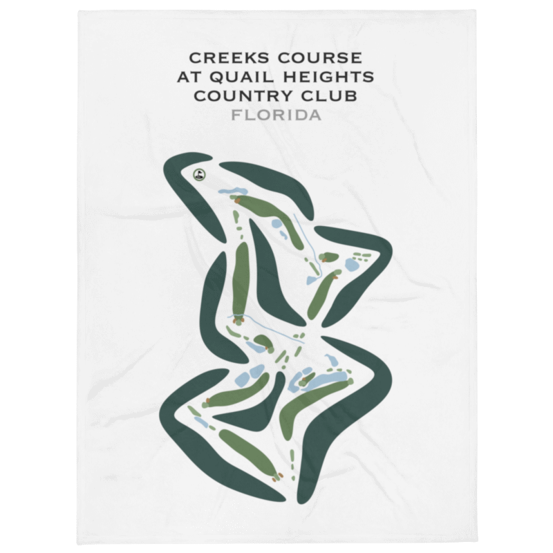 Creeks Golf Course at Quail Heights Country Club, Florida - Printed Golf Courses