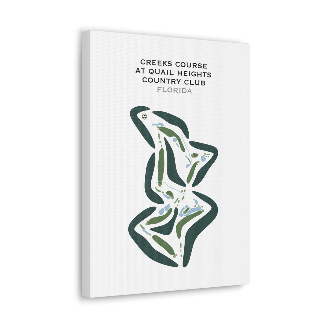 Creeks Golf Course at Quail Heights Country Club, Florida - Printed Golf Courses