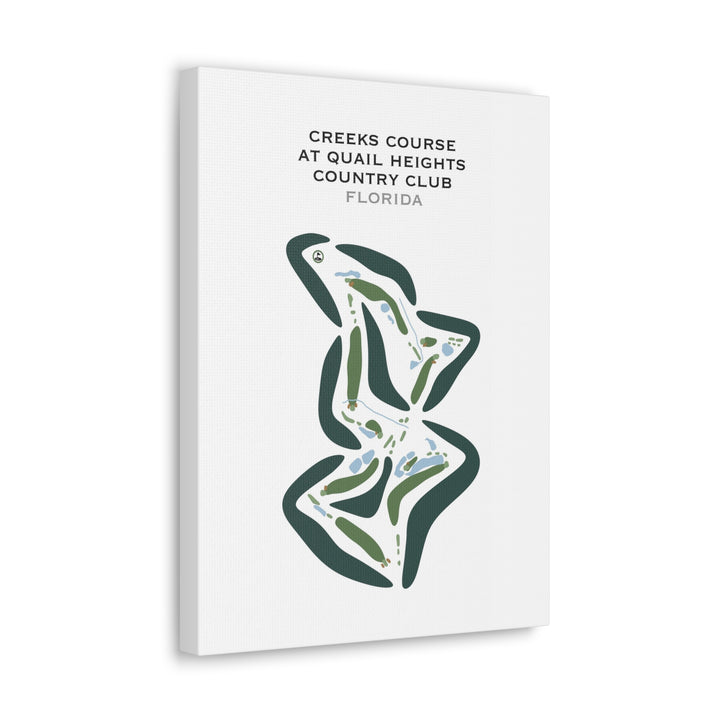 Creeks Golf Course at Quail Heights Country Club, Florida - Printed Golf Courses