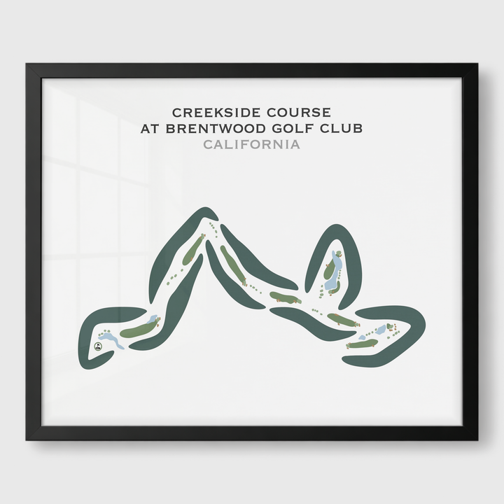 Creekside Course at Brentwood Golf Club, California - Printed Golf Courses
