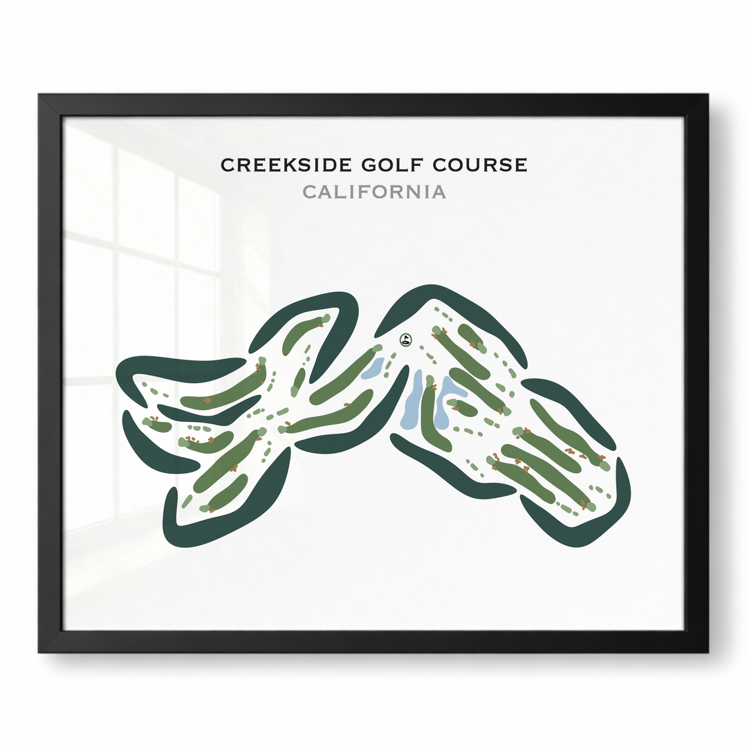 Creekside Golf Course, California - Printed Golf Courses