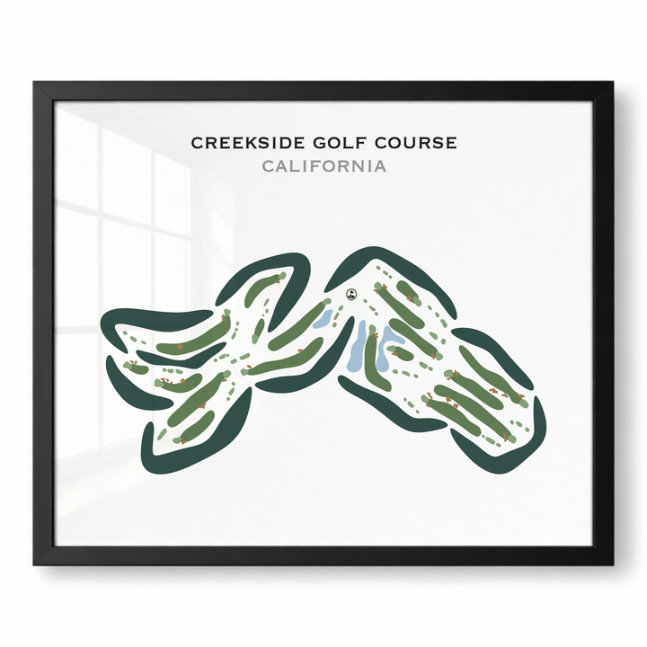 Creekside Golf Course, California - Printed Golf Courses