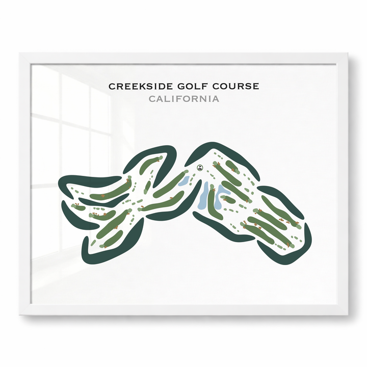 Creekside Golf Course, California - Printed Golf Courses