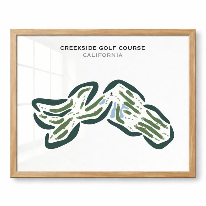 Creekside Golf Course, California - Printed Golf Courses