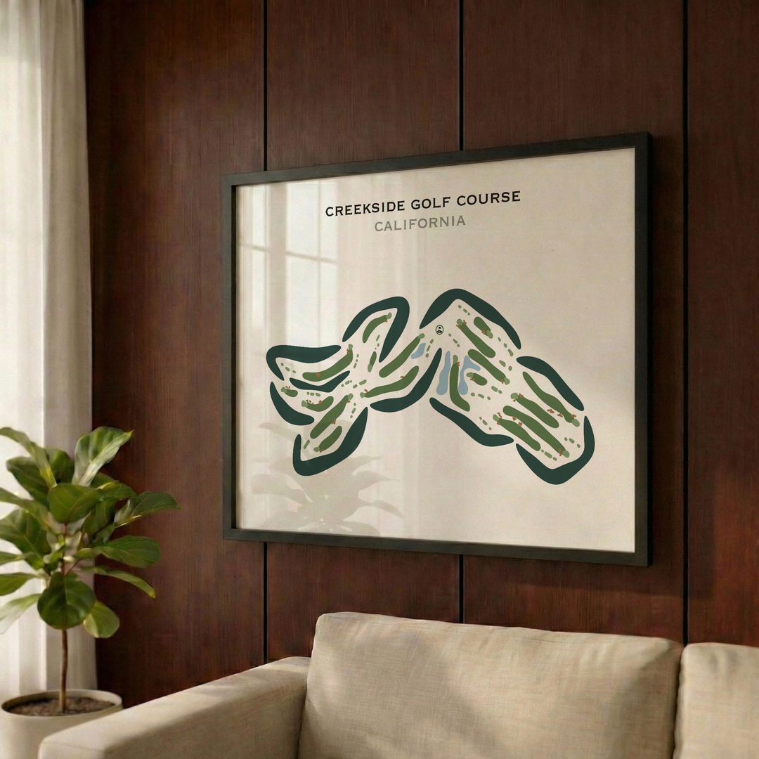 Creekside Golf Course, California - Printed Golf Courses