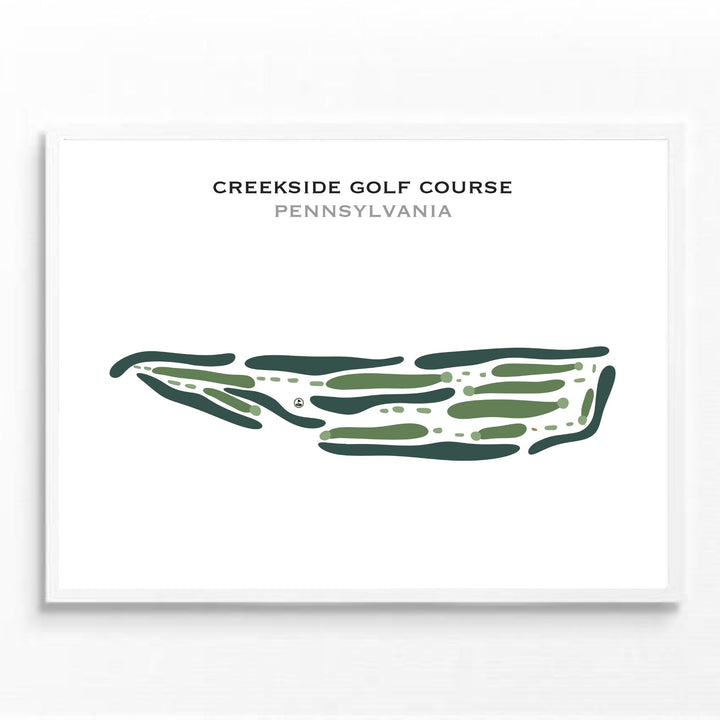Creekside Golf Course, Pennsylvania - Printed Golf Course
